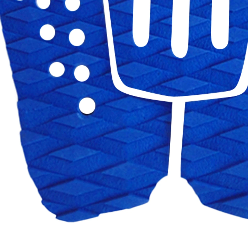 High Quality 3 Pieces / Set Blue EVA Tail Pads Surfboard Deck Grips Traction Surfing Mat Boayboard LongBoard Surf Accessories