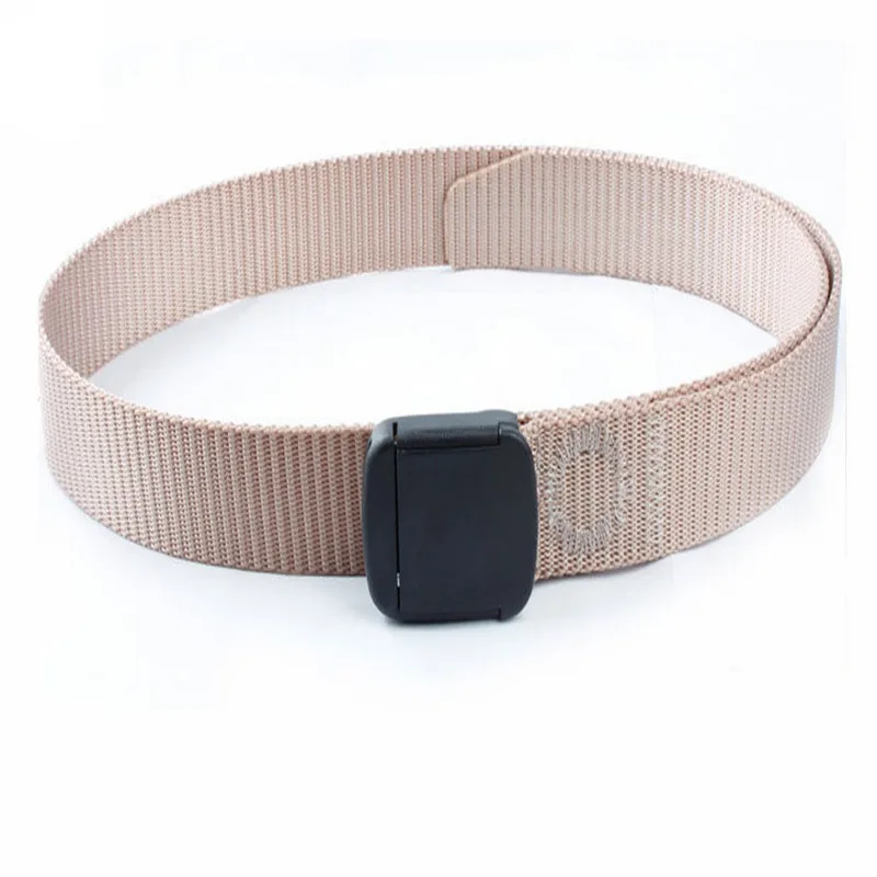 Plastic Buckle Belts For Men Women Narrow Section 3cm Wicking Nylon