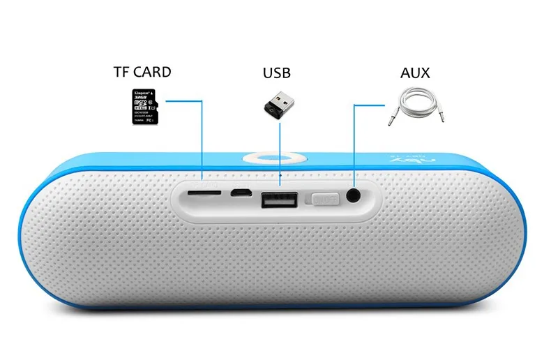 NBY 18 Мини Bluetooth динамик Портативный беспроводной BT звуковая система 3D стерео