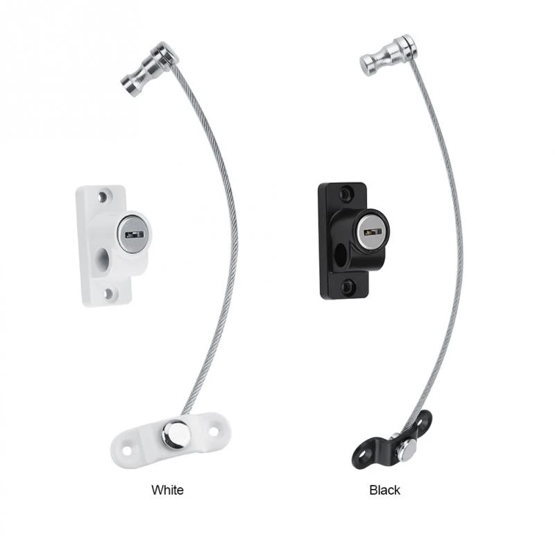 Window Door Guard Restrictor Baby Kid Safety Security Cable Lock Catch Wire Rope