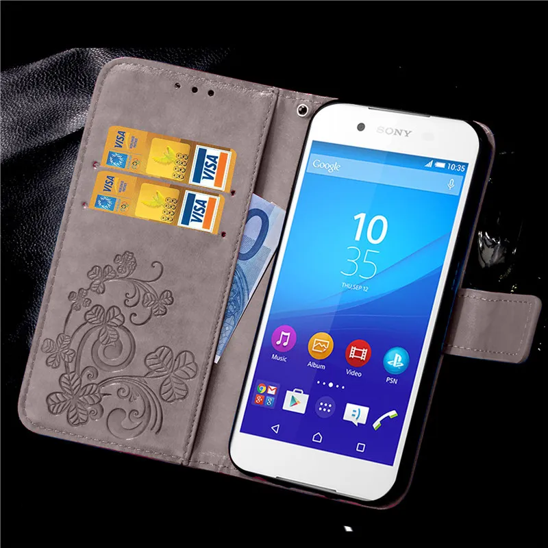 Для Sony Experia Z2 Z3 Z4 Z5 Compact задняя крышка для xperia чехол с держателем карты Роскошный
