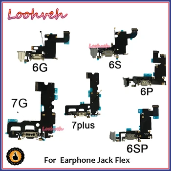 

10Pcs For iPhone 5G 5S 5C 6G 6P 7G 7P 8G 8P X Tail Plug Flex Cable Audio Flex Cable Earphone Flex Cable Charging cable assembly