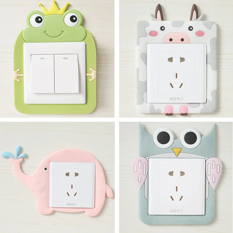 

cute cartoon power socket stickers decoration luminous switch wall stickers waterproof wall stickers creative switch stickers