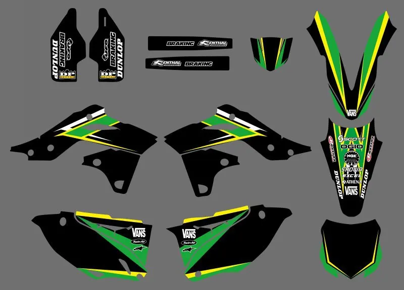 

GRAPHICS & BACKGROUNDS DECALS STICKERS Kits For Kawasaki KX250F KXF250 2013 2014 KXF 250 KX 250F 250 F