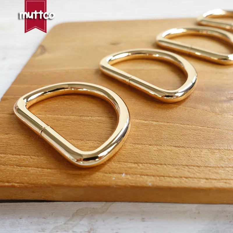 Dee Rings 3.0cm webbing for DIY Dog Collar Unwelded Golden D-Rings Straps Sewing Accessories D Shaped metal buckle DK-030G | Дом и сад