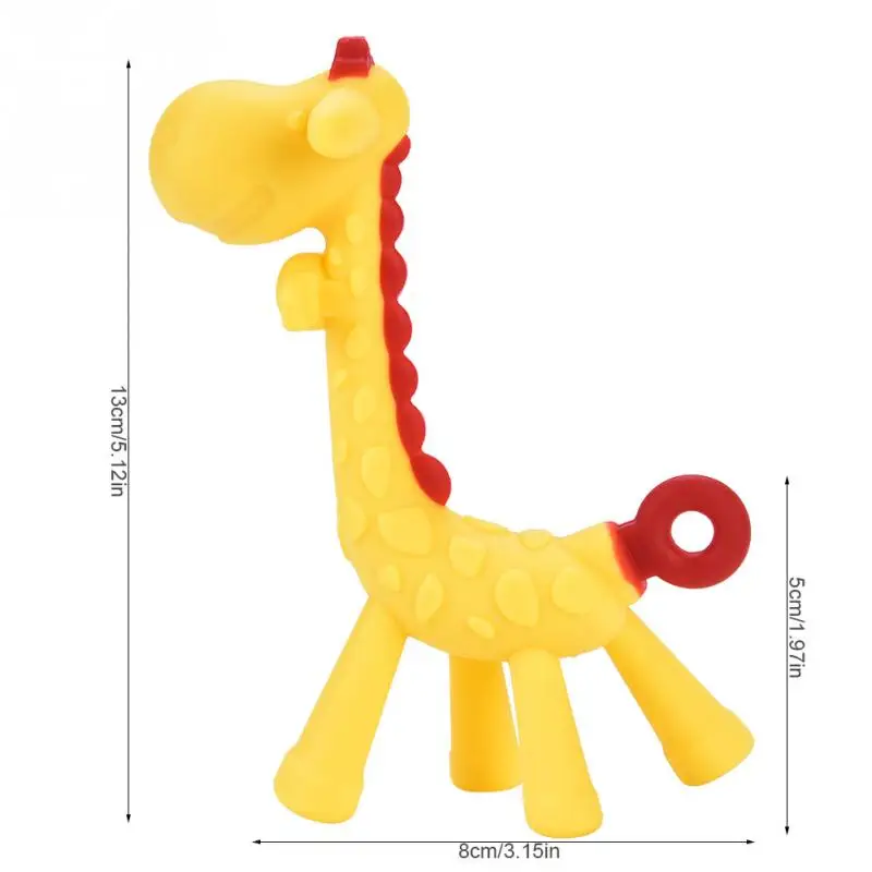 Baby-Teether-Cartoon-Giraffe-Shape-Food-Grade-Silicone-BPA-Free-Infant-Teething-Chew-Toys-Silicone-Teether