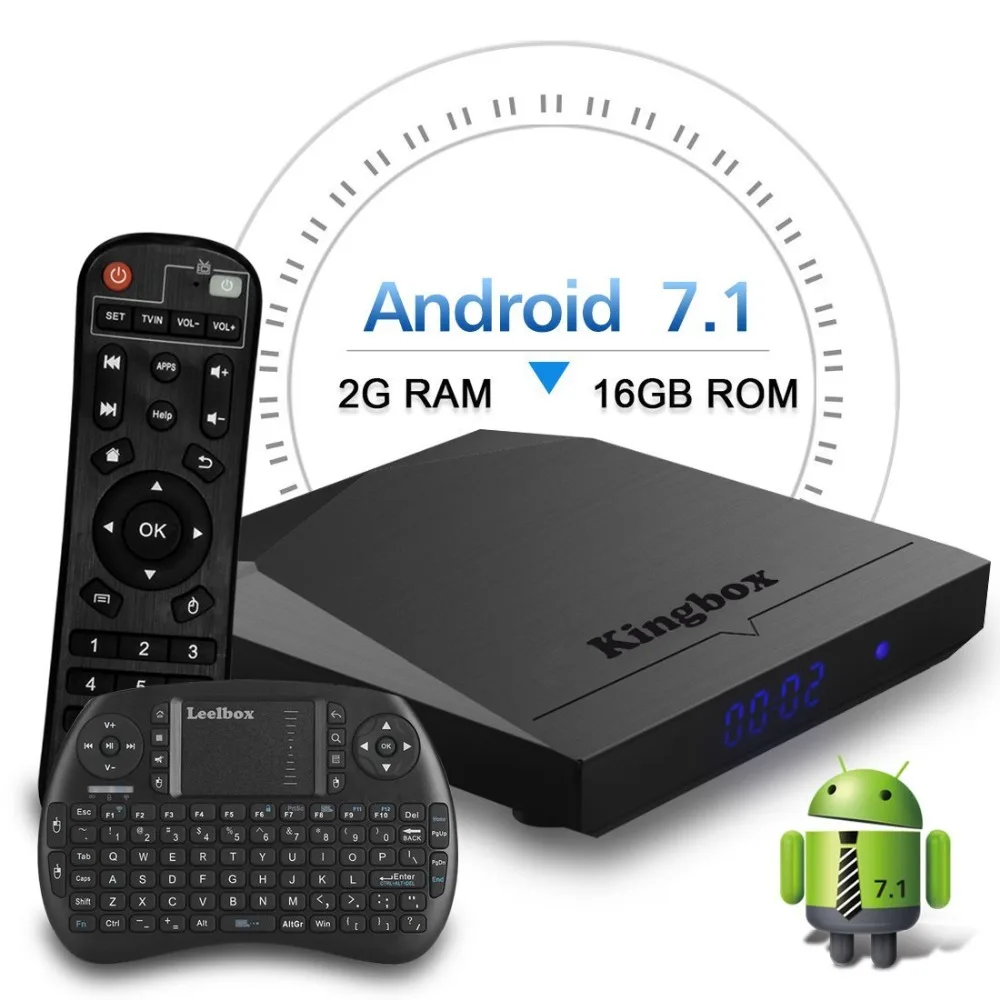 

Leelbox K3 K2 Android 7.1 TV BOX 2GB 16GB Amlogic S192 Quad Core 2.4GHz WiFi Media Player IPTV 1GB 8GB Sport Movie Music Service