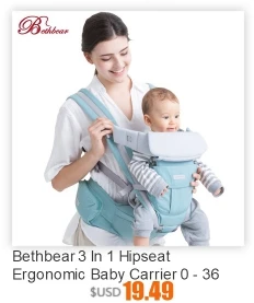 Bethbear 3 в 1 Слинг и Хипсит для новорожденных от 0 до 36 месяцев с регулируемым сиденьем