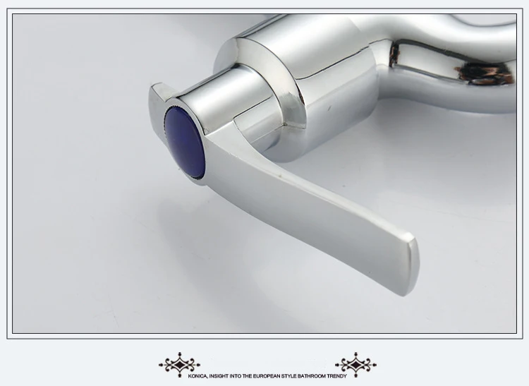 Полированный хромированный настенный садовый кран Стиральная машина для ванной водопроводный кран/Швабра раковина бассейна крана LX-3356