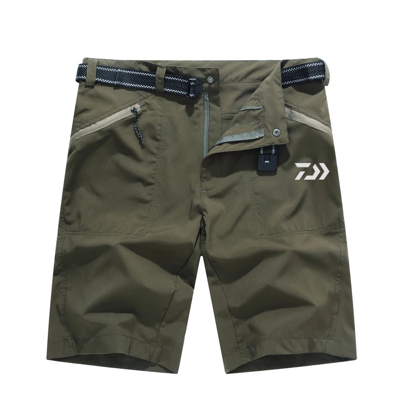 

New Men Summer Short Fishing Pants Outdoor Sports Breathable Straight Pants Fishing Pants Quick-Dry Cycling Hiking Fishing Pants