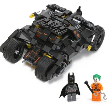 

325pcs Super Heroes Batman Car Model Building Kits Blocks Classic Compatible playmobil Toys Set Child Education Birthday Gift