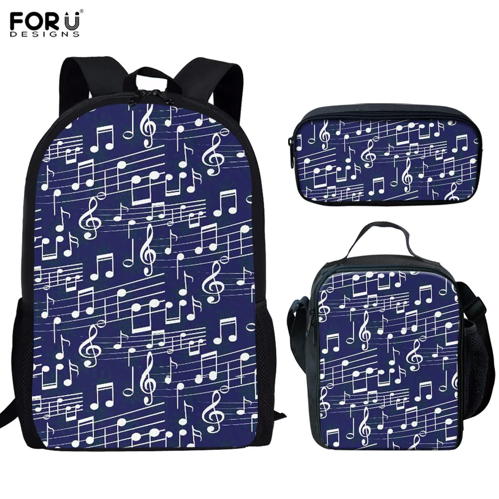 FORUDESIGNS/комплекты школьной сумки для детей Модные школьные рюкзаки с музыкальными