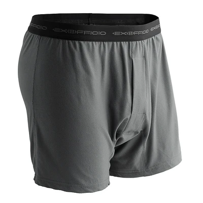 

2019 Exofficio Underwear Men Boxers Loose Pull In Underwear Cueca Boxer Men Homme De Marque Black Gray USA Size S-XL Promotion