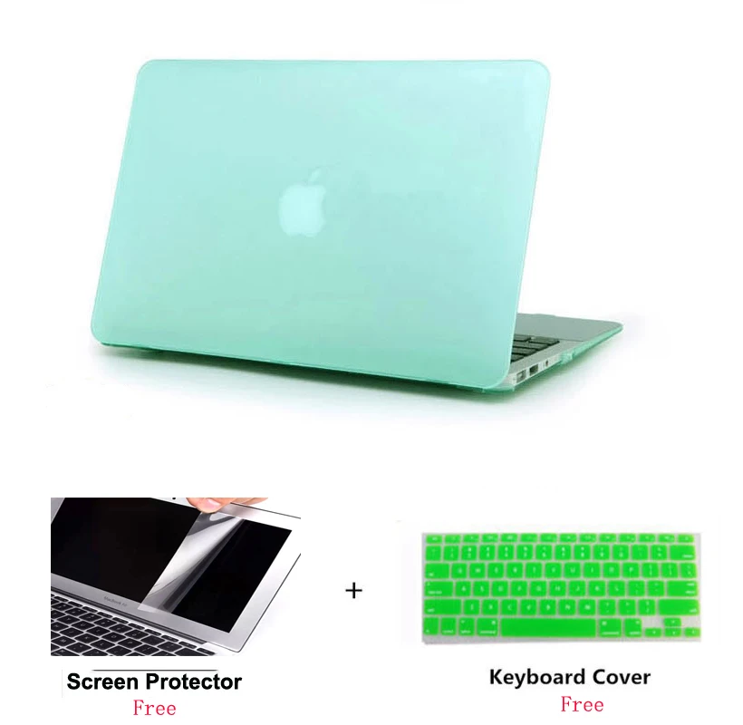 2019 Новый матовый чехол для ноутбука + защита экрана (подарок) клавиатуры Macbook Pro