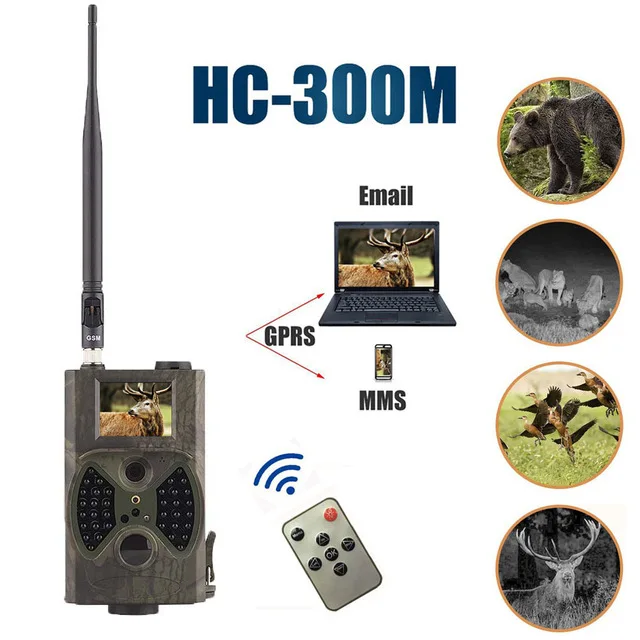 

HC300M Hunting Trail Camer MMS GPRS Email 940nm Infrared Wild Camera GPRS 12MP 1080P Night Vision for Animal Photo Trap