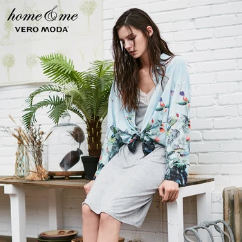

Vero Moda Print Drop-shoulder Loose Fit Shirt Pajamas | 317405504