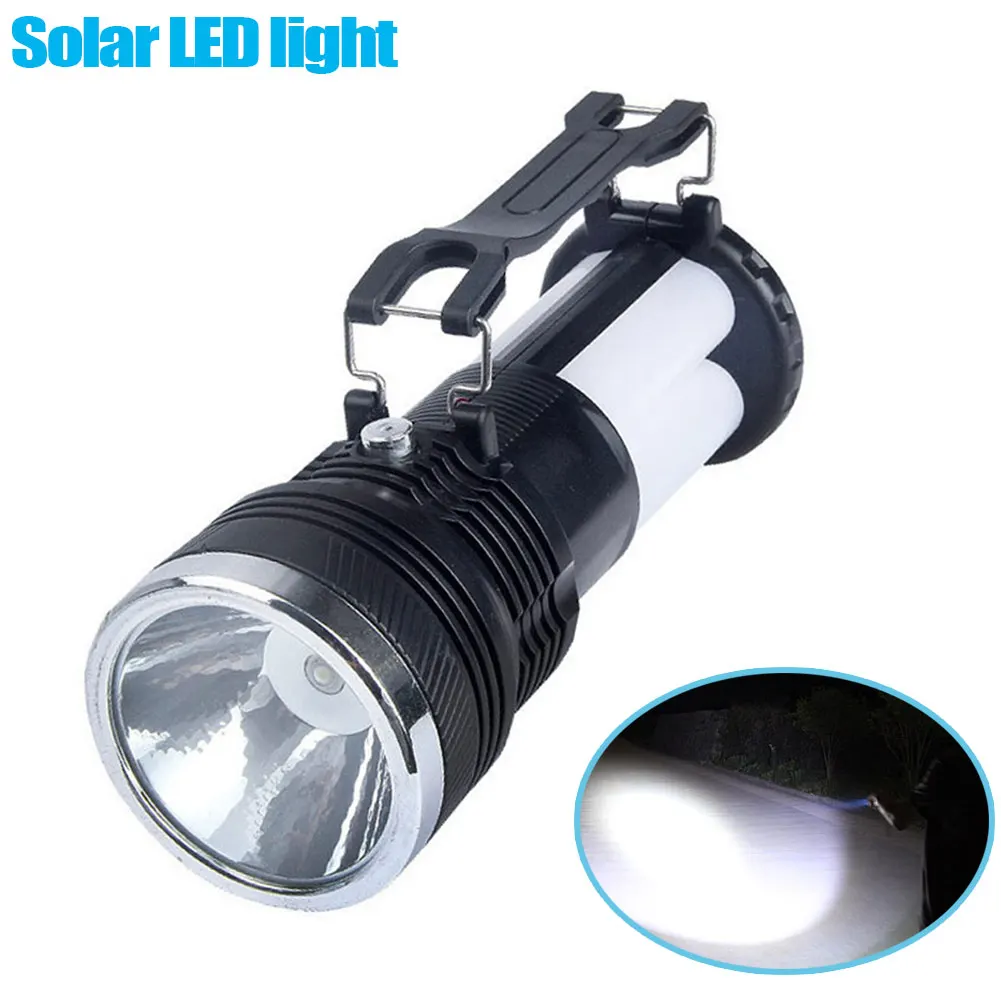 

Solar Power Rechargeable Battery LED Flashlight Outdoor Camping Tent Light Lantern Lamp DTT88