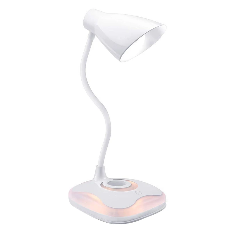 

Led Desk Lamp,Night Light With Flexible Gooseneck Adjustable Brightness 3 Levels,Rechargeable Eye-Caring Colorful Dimmable Tab