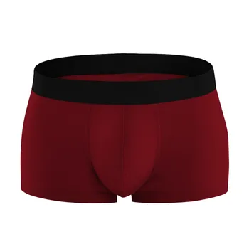 

Men's Casual Cotton Underwear Male Flat Pants Breathable Solid Color Men Boxer Shorts T6