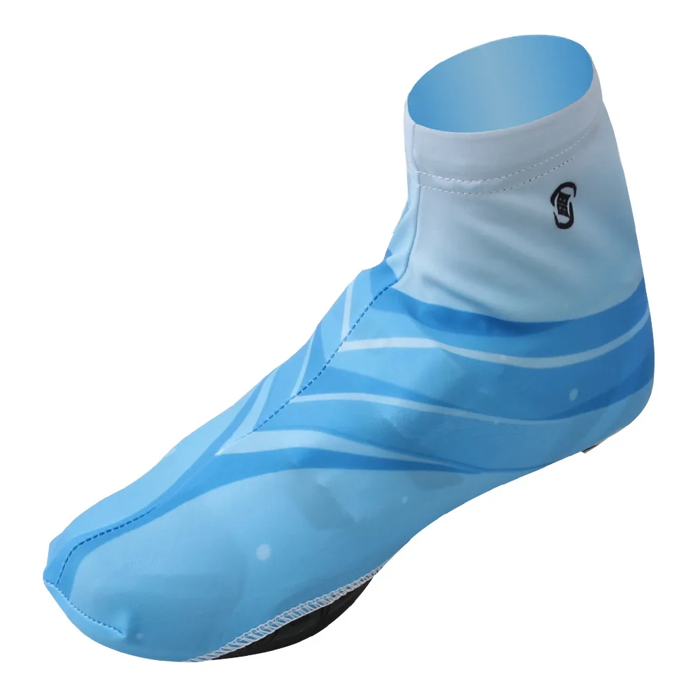 Buy Cycling Shoe Cover Blue White Quick Dry Lycra Men