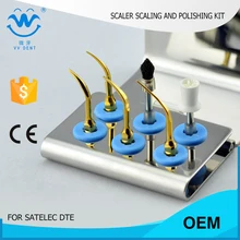 5 pcs SSPKG teeth scaling polishing whitening kit fit Satelec P-Max XS NSK varios 750 WOODPECKER DTE D7 dental care kit