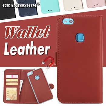 

10pcs 2 in 1 Magnetic Detachable Leather Wallet Case For Huawei P20 Pro P10 9 8 Lite Mate20 10 Pro Luxury Removable Retro Cover