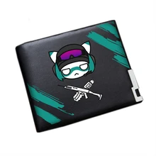 Новинка,, короткий кошелек с принтом Tom Clancy's Rainbow Six Siege, мультяшная сумка для денег, Длинный кошелек из искусственной кожи с отделением для карт