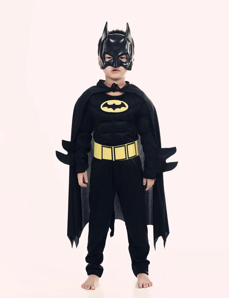 sexy cosplay Children Boys Bat man costume Batboy Fancy Dress Tutu Superhero Cosplay Kids Halloween Costume Outfits Comic Masquerade Evening goddess costume