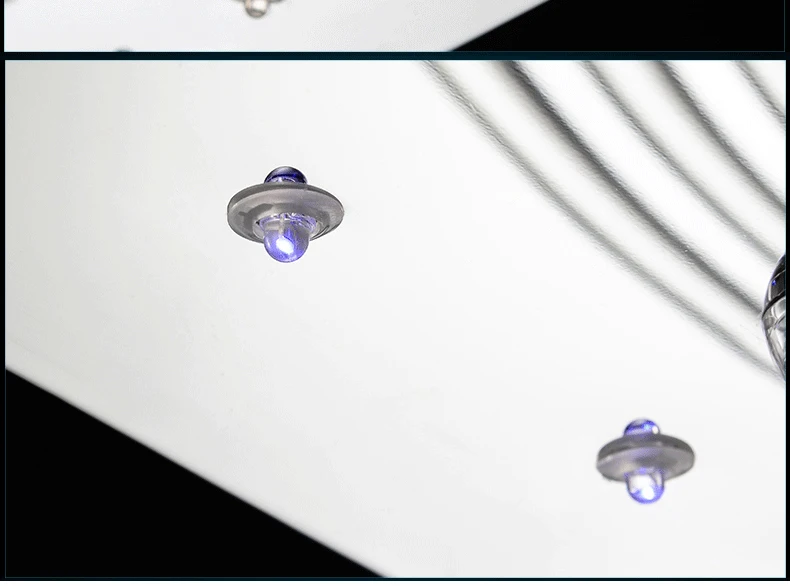 Luxury 4 Color Smooth Sailing Led Lamp K9 Crystal Modern Square Led Ceiling Lights (20)