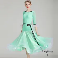 green white women ballroom dance dress standard ballroom dress dance wear waltz dress fringe spanish flamenco dress tango