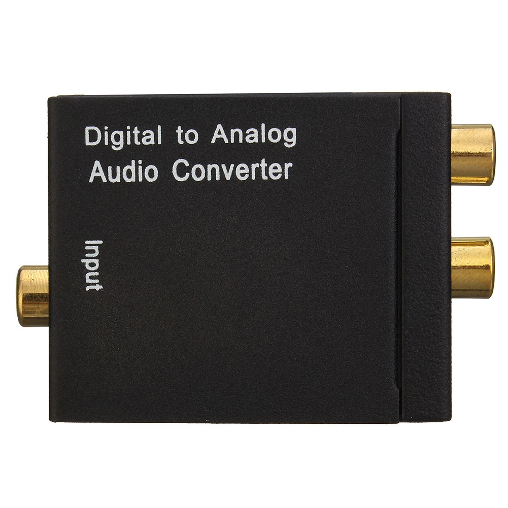 Горячий-Цифровой оптический коаксиальный Toslink сигнал в аналоговый аудио конвертер адаптер RCA SV