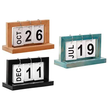 

Home Decor Vintage Style Perpetual DIY Calendar Crafts Office School Decoration