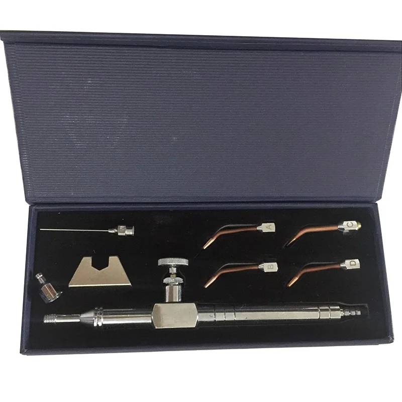 Mini Senior Oxyhydrogen Gas Torch Welding Gun With 5 Pcs Water Soldering Gun Nozzles selection backfire arrestor water Welding torch 