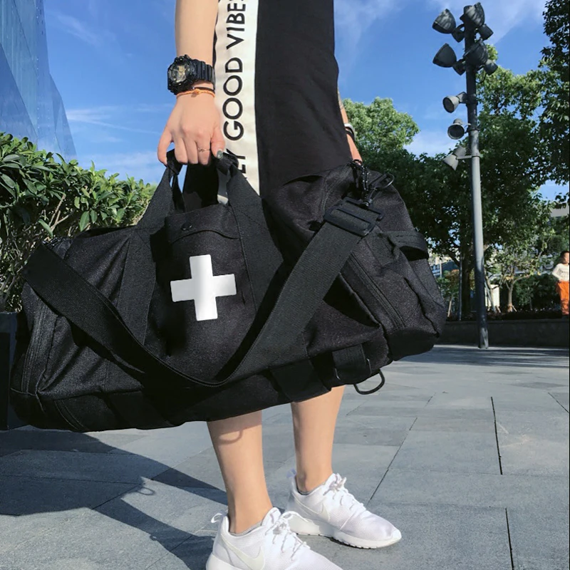 Высокая ёмкость дорожная сумка посадочные сумки сумка в виде цилиндра Универсальный Rusksack мужской женская мода рюкзак большой вещевой