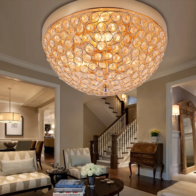 Small Modern Crystal Ceiling Light Indoor Lamp lamparas de ...