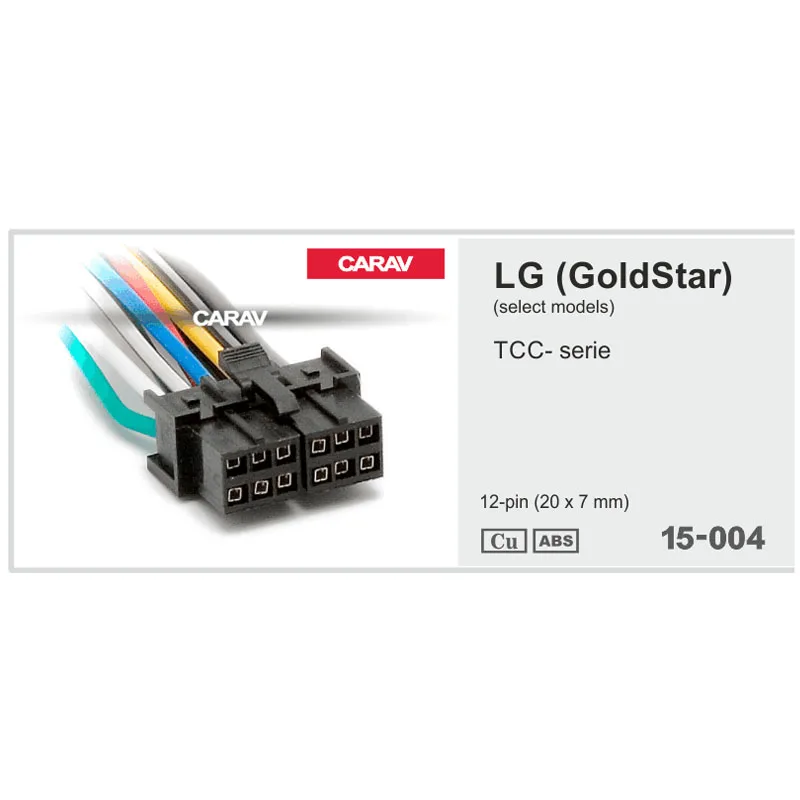 CARAV Carav 15 004 автомобильный ISO жгут проводов для LG (GoldStar) TCC Серия стерео радио провод