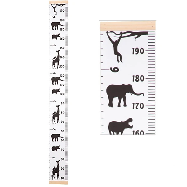 Nordic Style Baby Child Kids Height Ruler Height Measure Ruler Children's room Growth Size Chart Home Decoration Ornament - Цвет: Style 8