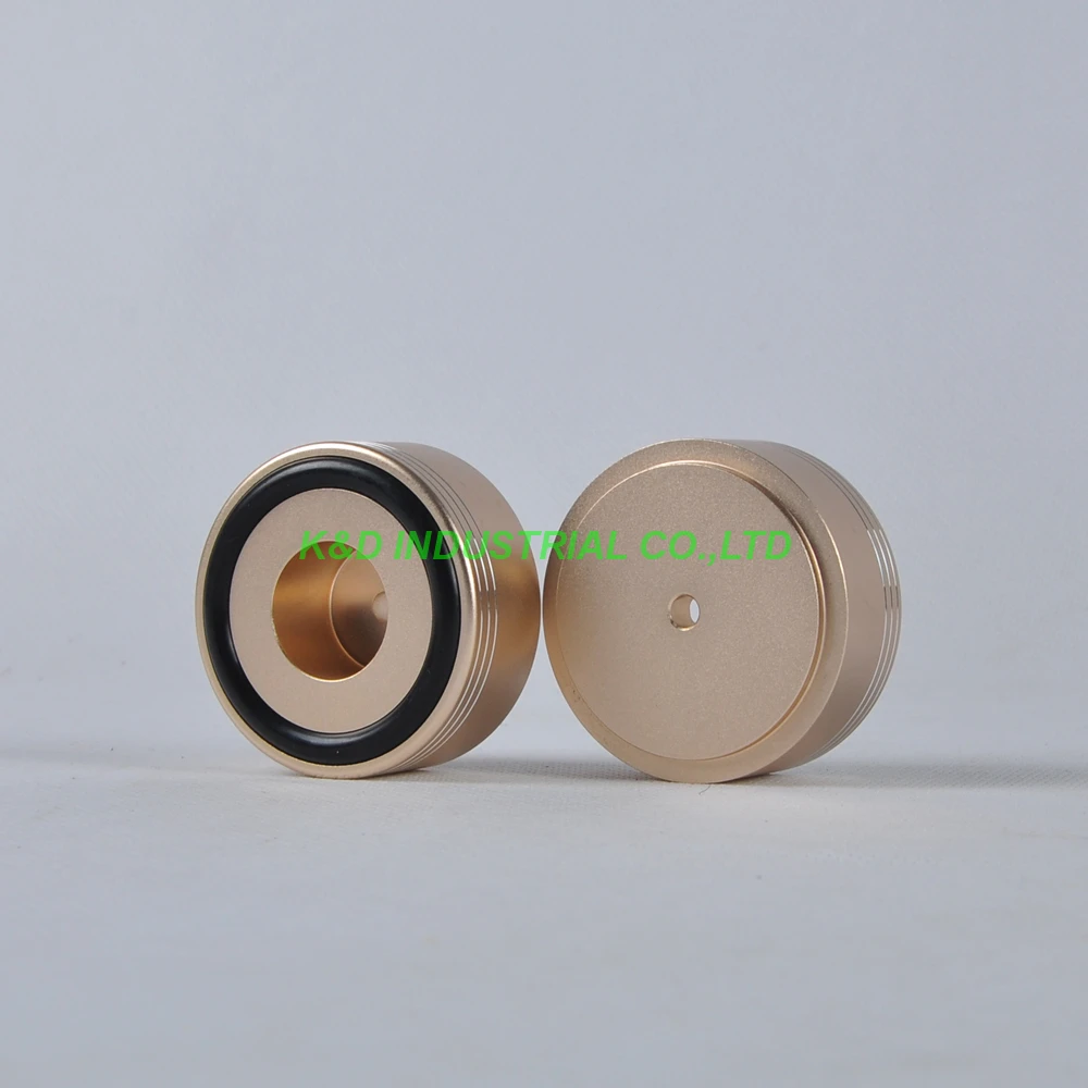 Harga 1 PC 49X22 Mm Emas Aluminium Kaki HI FI Pad Chassis DIY Headphone Amplifier Tabung CD Speaker