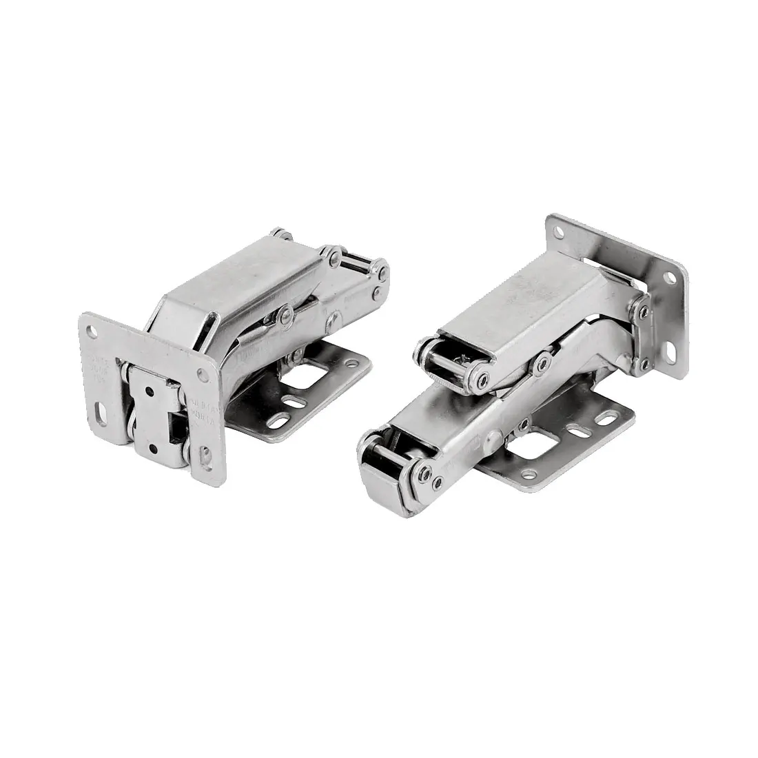 

Cabinet Cupboard Metal Screws Fixed Buffer Damper Concealed Hinge Silver Tone 2Pcs