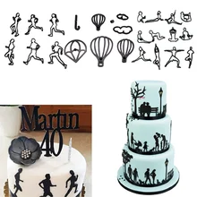 Музыкальные воздушные шары в виде животных, инструменты для украшения торта, набор пресс-форм для помадки, пластиковые Семейные формочки для печенья, выпечки, кондитерских изделий