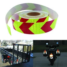 Cheap 5cmx20m PET Arrow Safety Reflective Warning Tape Film Waterproof Sticker for Car Truck fluorescent yellow and red Cheap 5cmx20m PET Arrow Safety Reflective Warning Tape Film Waterproof Sticker for Car Truck fluorescent yellow and red