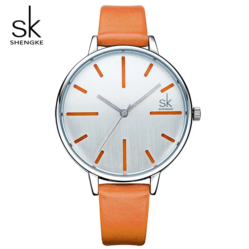 

Shengke Luxury Women Watches Brand Fashion Leather Watch Ladies Quartz Clock Relogio Feminino 2019 SK Female Wristwatch #K0060