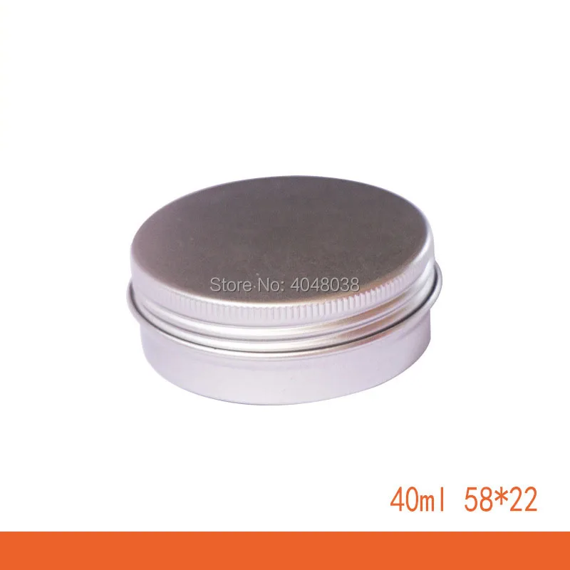 Beauty Makeup 40 ML Aluminum Specimen Box with Thread Cap Empty Cream Jar Dia 58mm Cosmetic Container Round Pomade Packing Case (3)