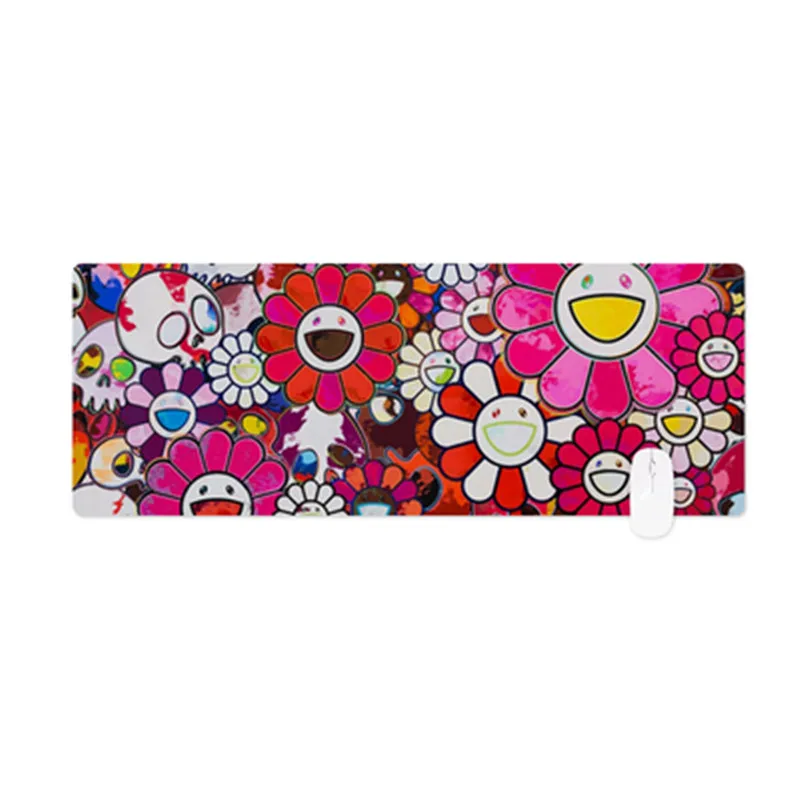

OriginalFake KAWS Takashi MURAKAMI Sun Flower Street Art Illustration Computer Mouse Pad Creative Office Table Key Pad X1114
