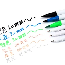 Стираемая двойная головка художника растворимый цветной эскиз маркер мягкая кисть лайнер ручка набор рисования дизайн художественный маркер поставки