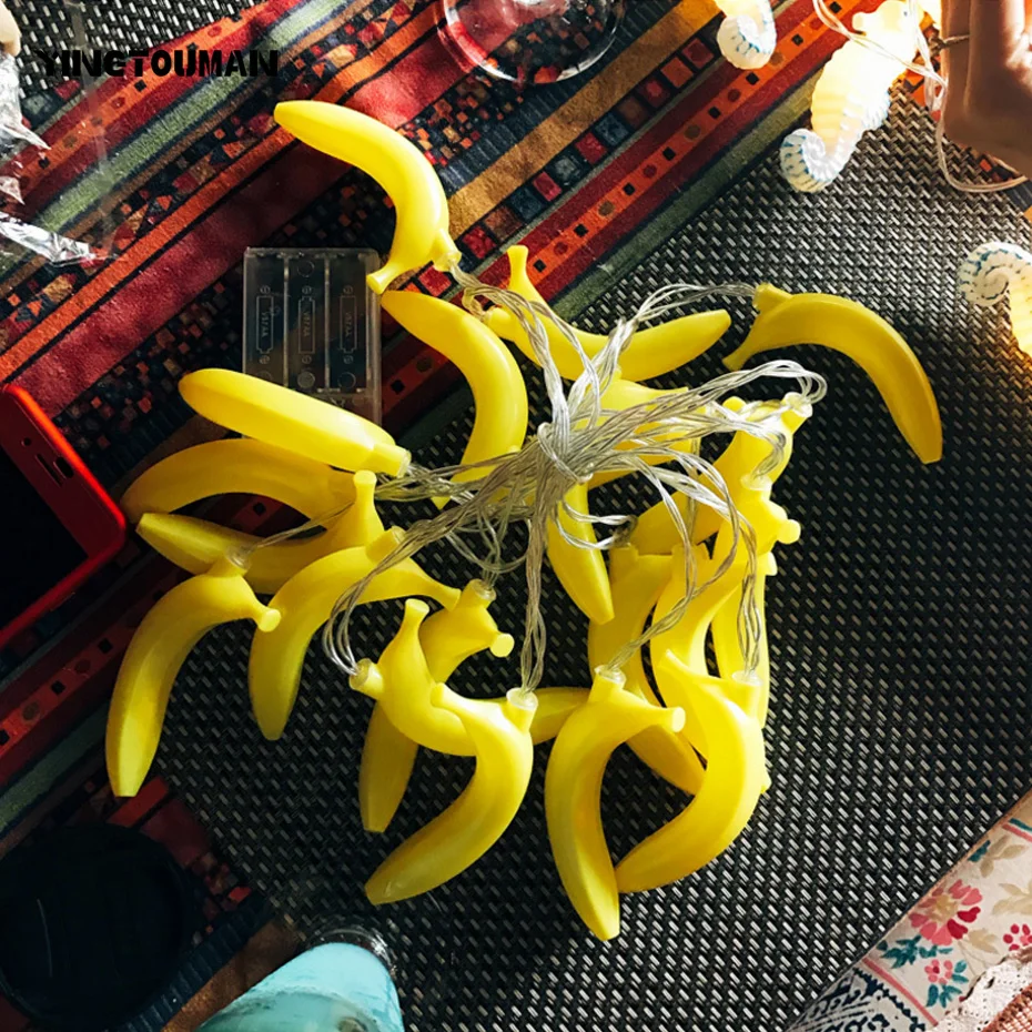 YINGTOUMAN Banana 3 м 20LED батарея Рождественская гирлянда светодиодная Рождественские