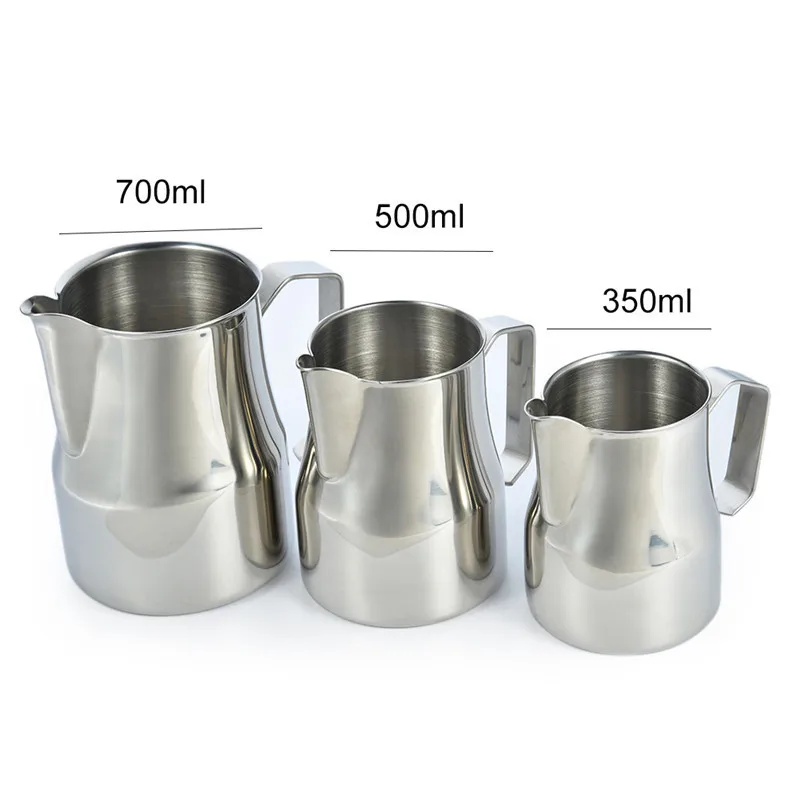 

New Stainless Steel Milk Frothing Pitcher Jug Espresso Pitcher Coffee Latte Frothing Jug Drinks Tools Barista Craft