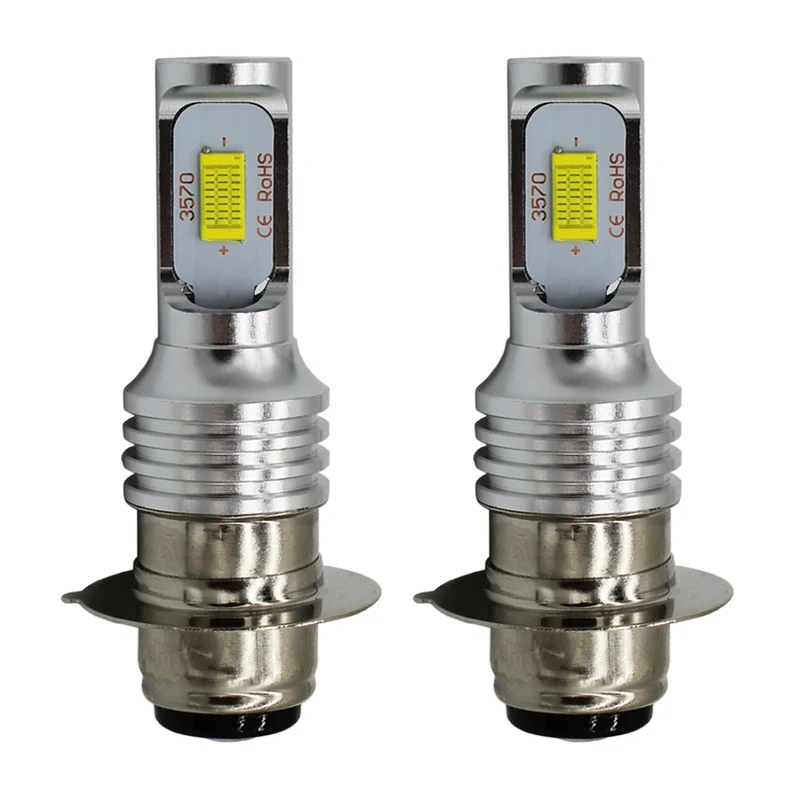 

H4 H6/P15D 3570 CSP-Chips 360 Degree Led Motorcycle Headlight Bulb Canbus Fog Light 3200LM Lamp Scooter Motorbike Accessories