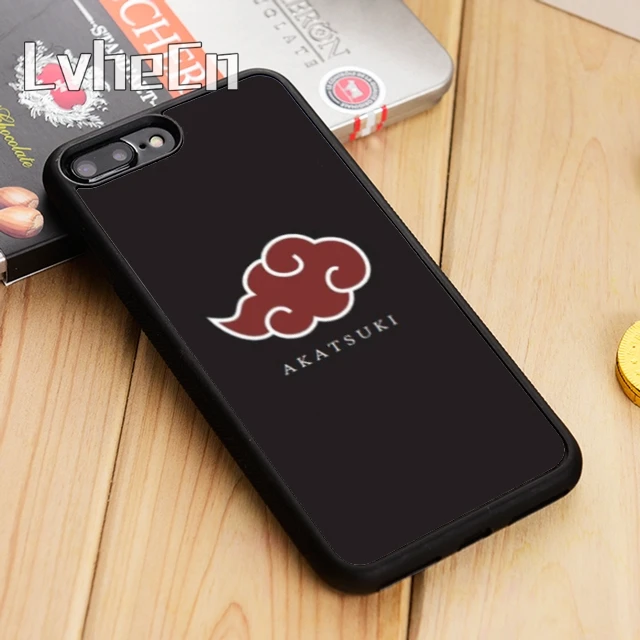 

LvheCn Akatsuki logo Naruto Style Phone Case Cover For iPhone 5 5s SE 5C 6 6s 7 8 X Samsung Galaxy S6 S7 edge S8 S9 plus note 8
