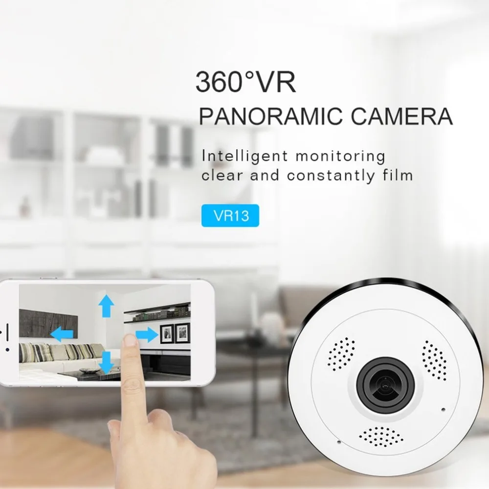 

360 Degree VR Panorama Camera HD 960P Wireless WIFI IP Camera Home Indoor Security Surveillance Video Camera Night Vision